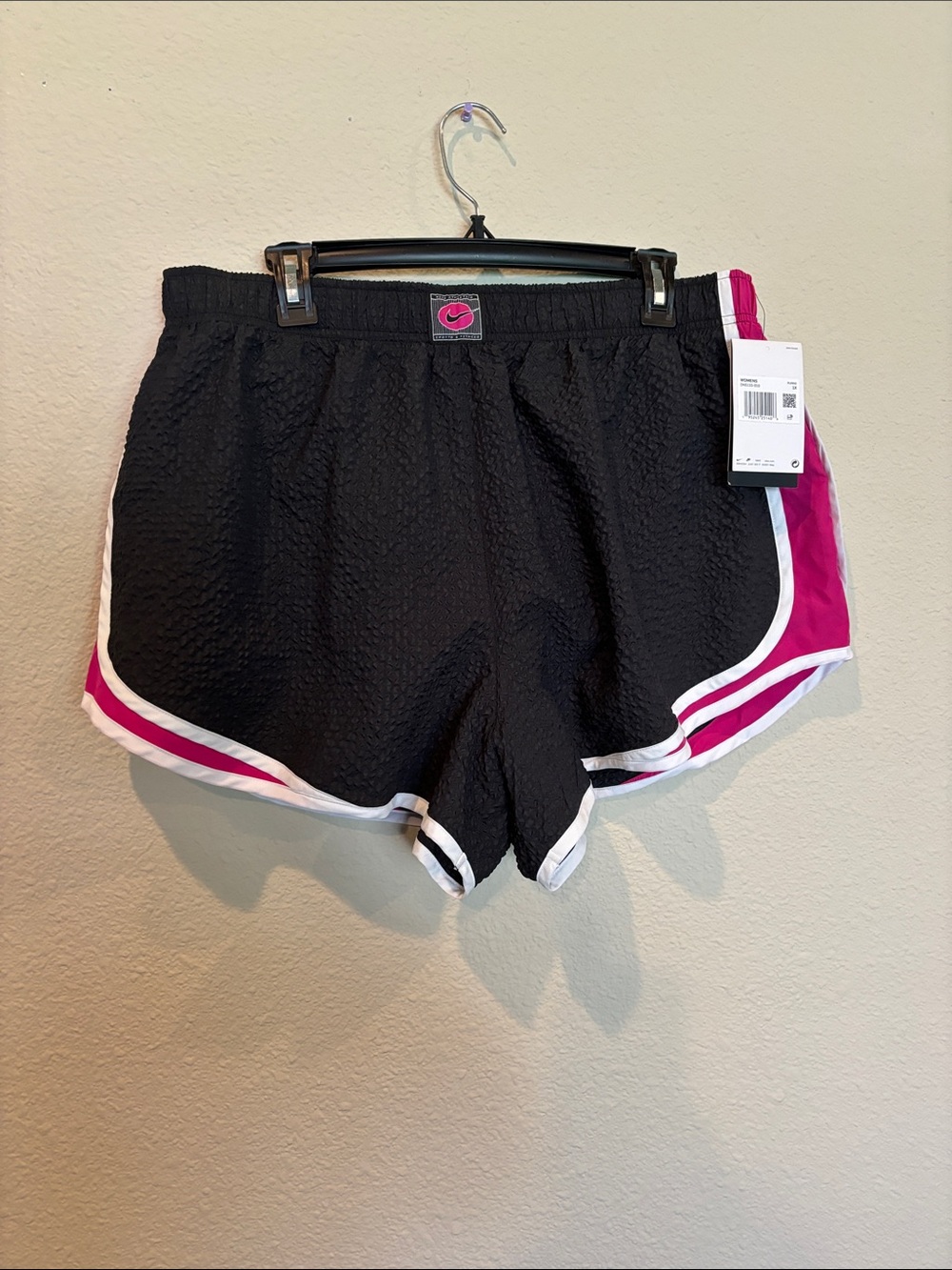 Nike Women’s Black Shorts with Pink Accents